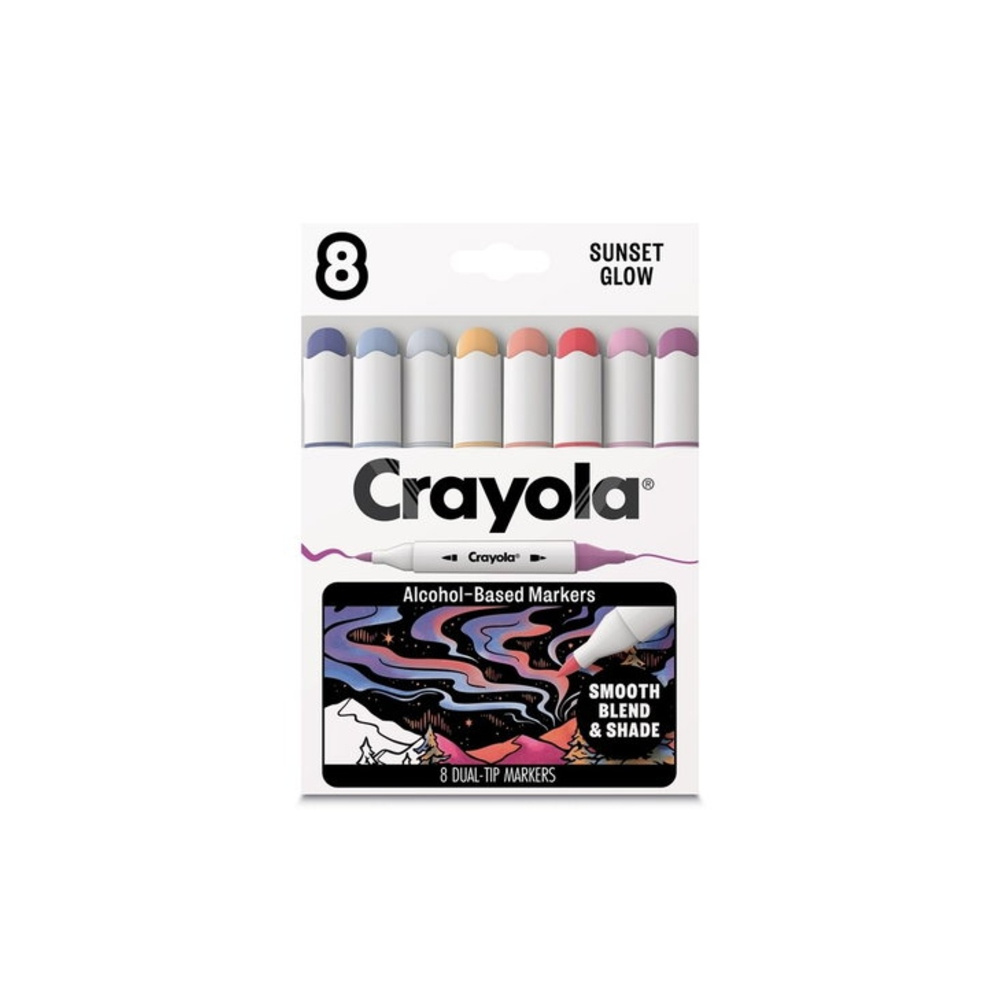 Crayola Tuscher Sunset Glow 8 stk