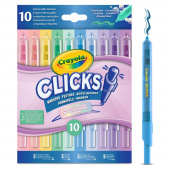 Crayola Clicks Tuschpenne Pastel 10 stk Crayola Clicks Tuschpenne Pastel 10 stk