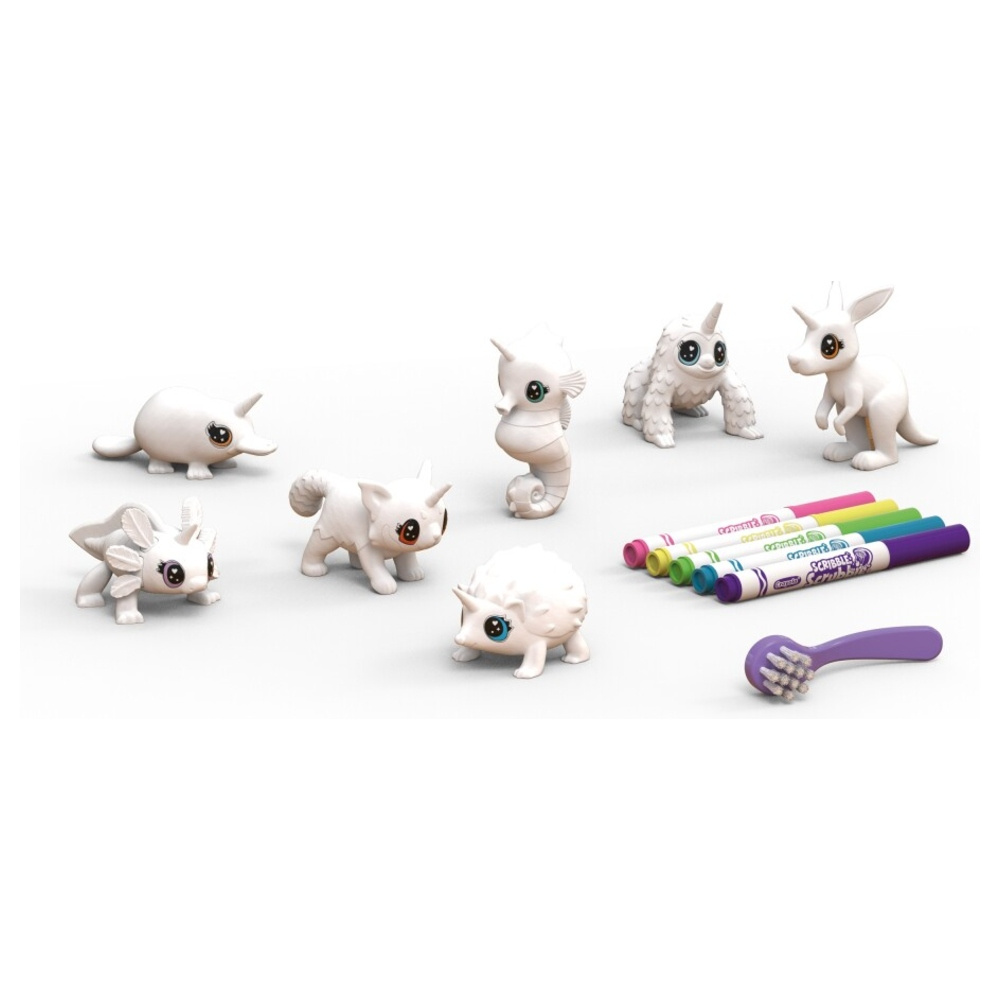 Crayola Scribble Scrubbie Unipets Legesæt 7 pets