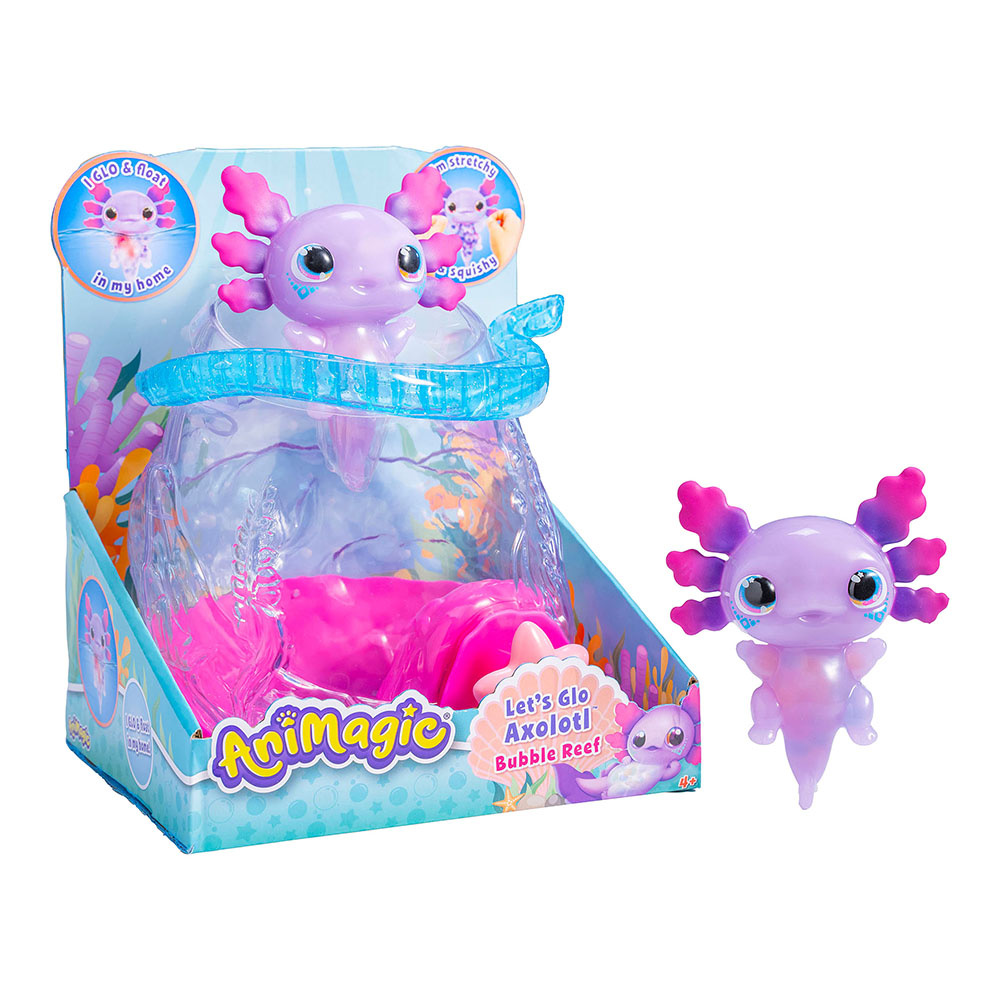 Animagic Lets Glo Axolotl - Bubble Reef