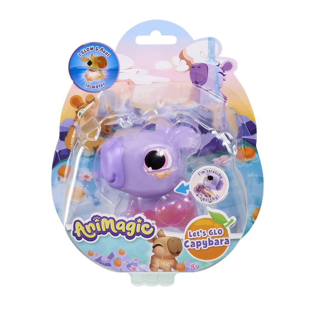 Animagic Let's Glo Capybara Lilla