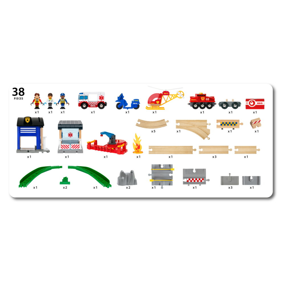 Brio - Togsæt med redningshold