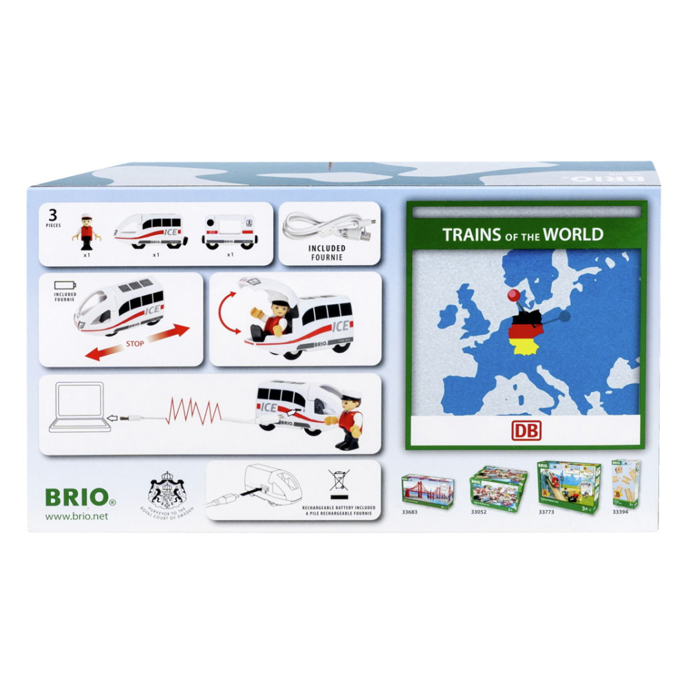 Brio - ICE Genopladeligt Tog