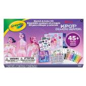 K-pop Demon Hunters Crayola Skitse og farvelægningskit K-pop Demon Hunters Crayola Skitse og farvelægningskit