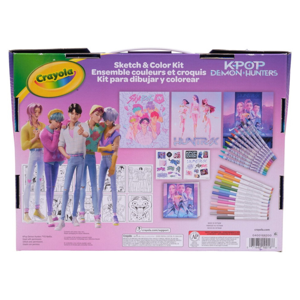 K-pop Demon Hunters Crayola Skitse og farvelægningskit 