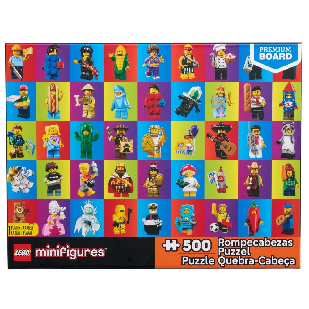 LEGO Puslespil: Minifigures 500 Brikker