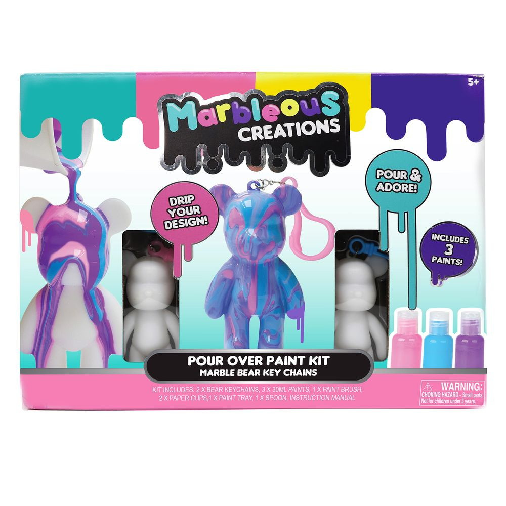 Marble Bear Nøgleringsæt, to-pak