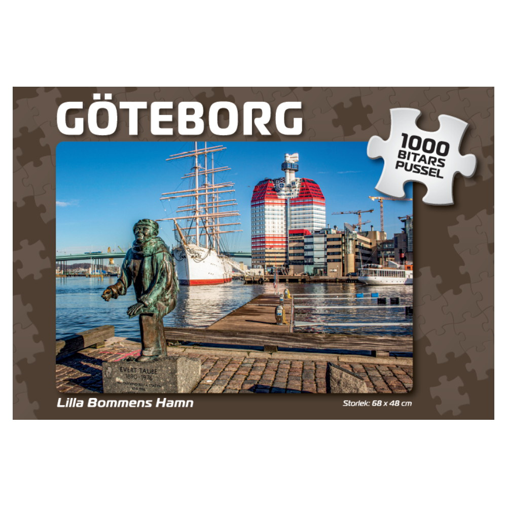 Puslespil: Göteborg Lilla Bommens Hamn 1000 Brikker