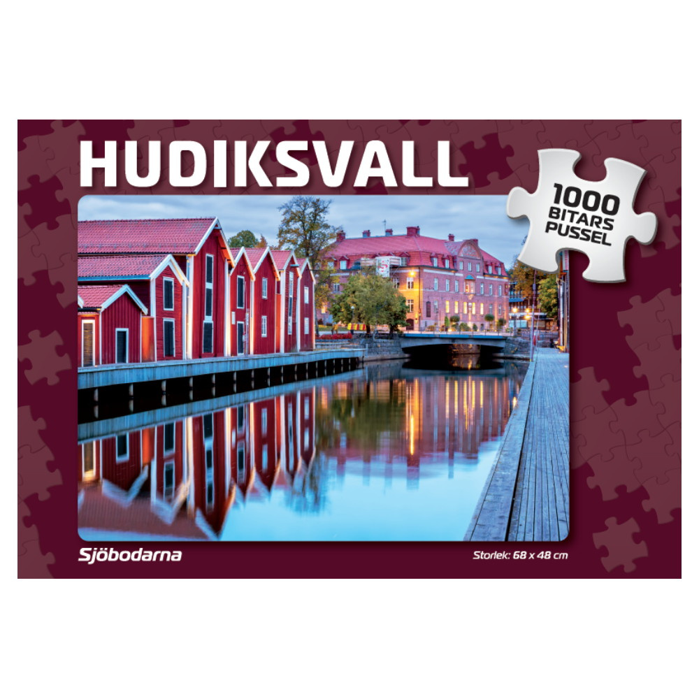 Puslespil: Hudiksvall Sjöbodarna 1000 Brikker