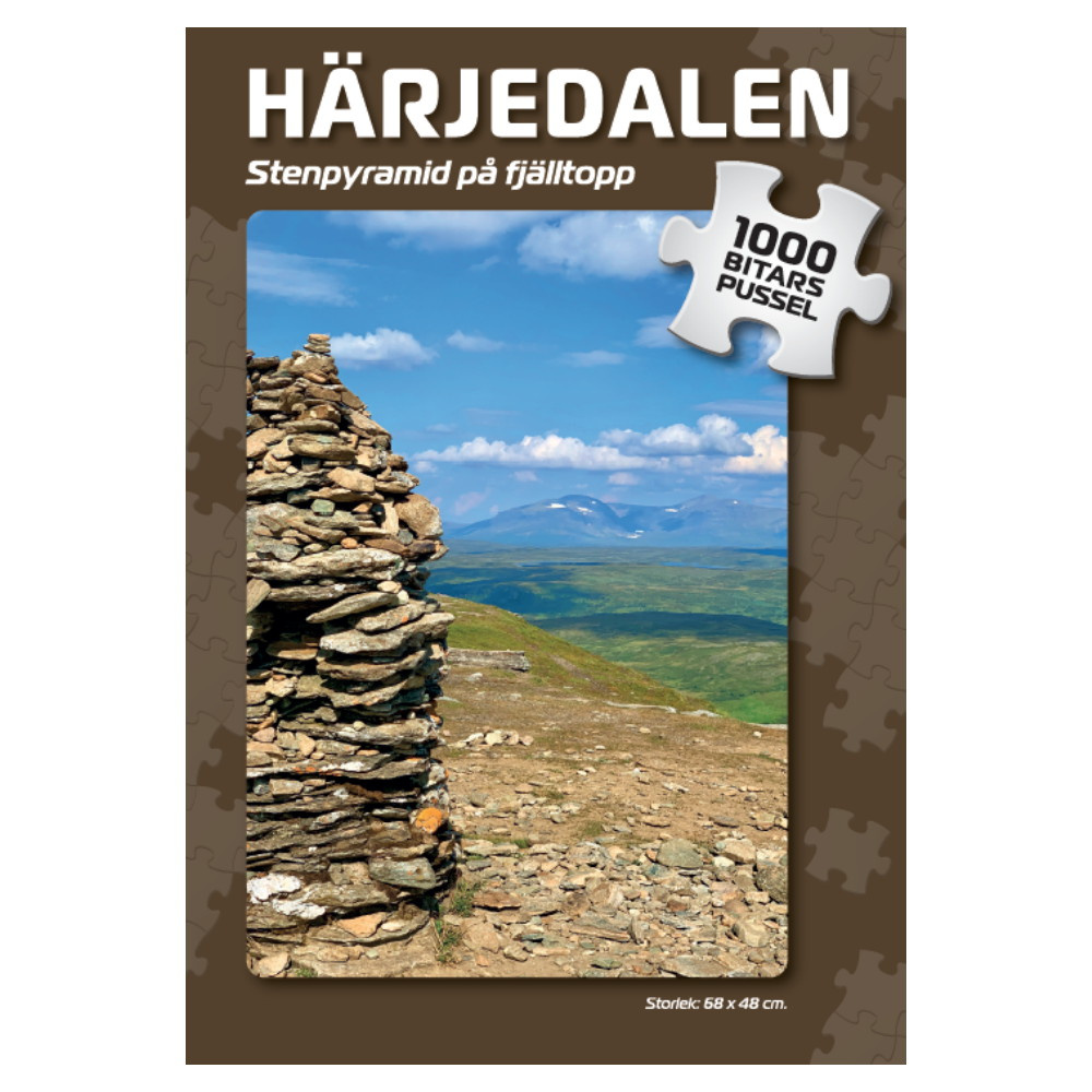 Puslespil: Stenpyramid på fjälltopp 1000 Brikker