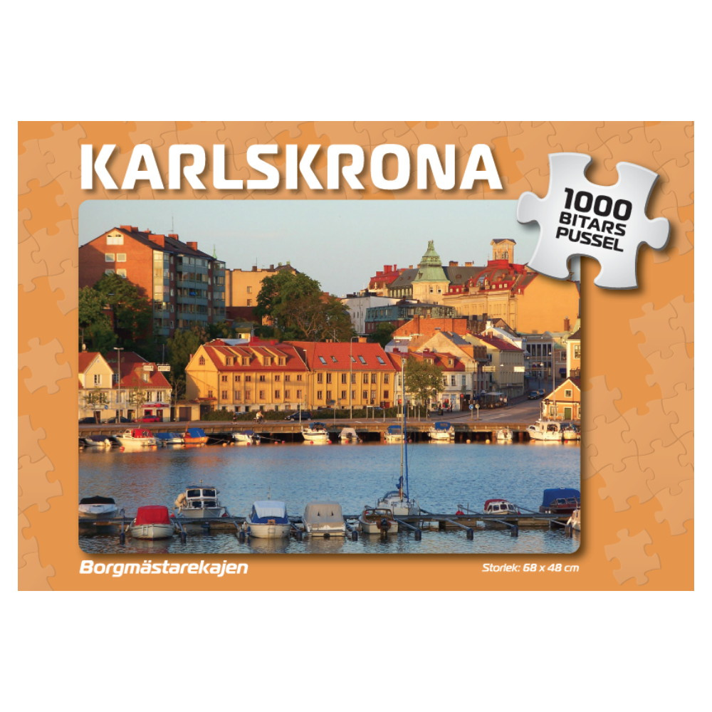 Puslespil: Karlskrona Borgmästarekajen 1000 Brikker