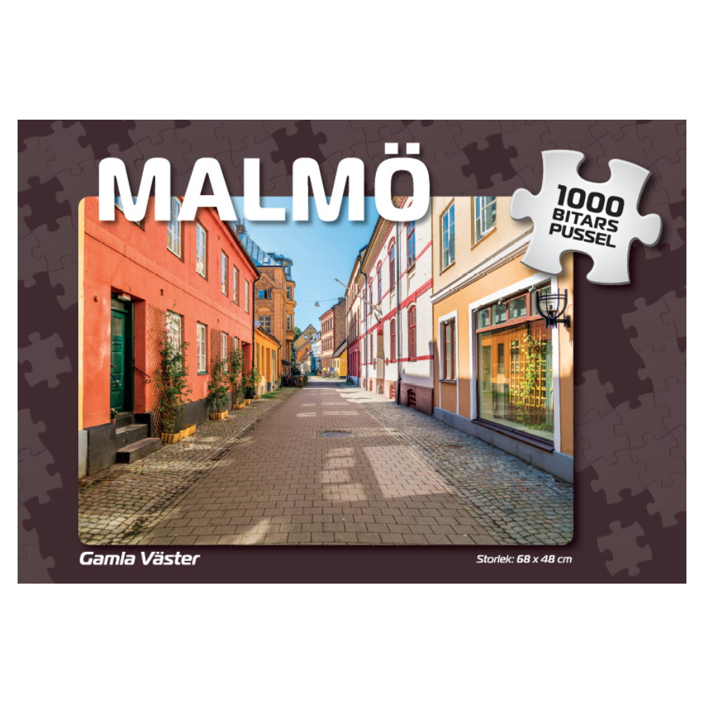 Puslespil: Malmö Gamla Väster 1000 Brikker