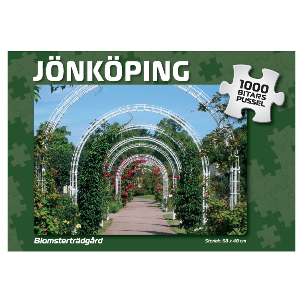Puslespil: Jönköping Blomsterträdgård 1000 Brikker