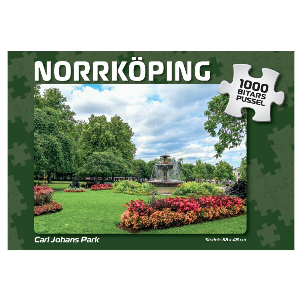 Puslespil: Norrköping Carl Johans Park 1000 Brikker