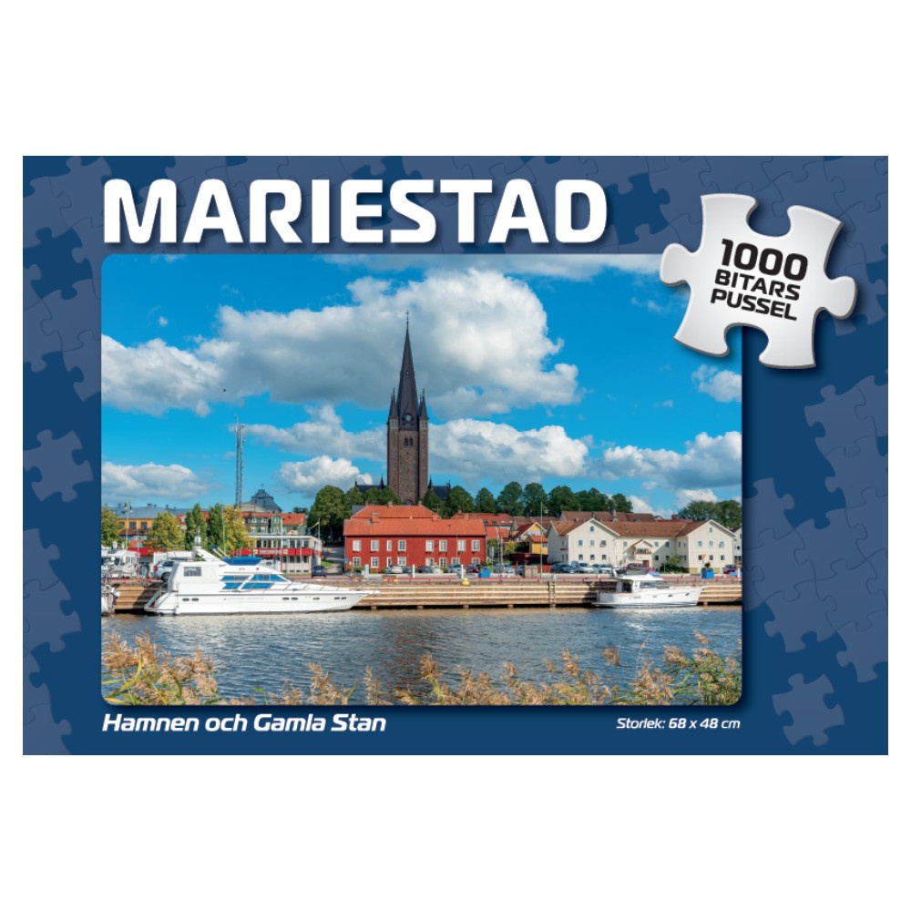 Puslespil: Mariestad Hamnen och Gamla Stan 1000 Brikker