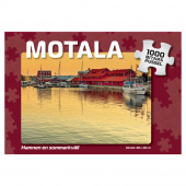 Puslespil: Motala Hamnen en sommarkväll 1000 Brikker Puslespil: Motala Hamnen en sommarkväll 1000 Brikker