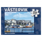 Puslespil: Västervik Båtar och bostäder 1000 Brikker