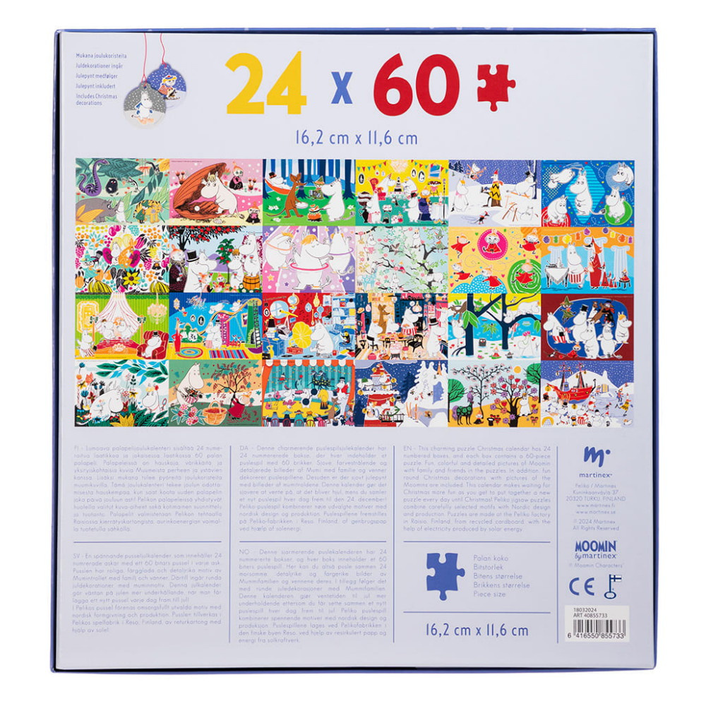 Puslespil Adventskalender Mumi