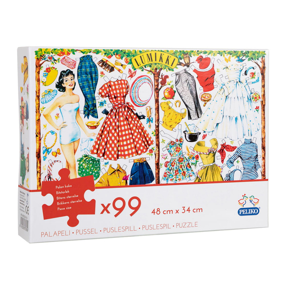 Peliko Papir dukke 99 Brikker