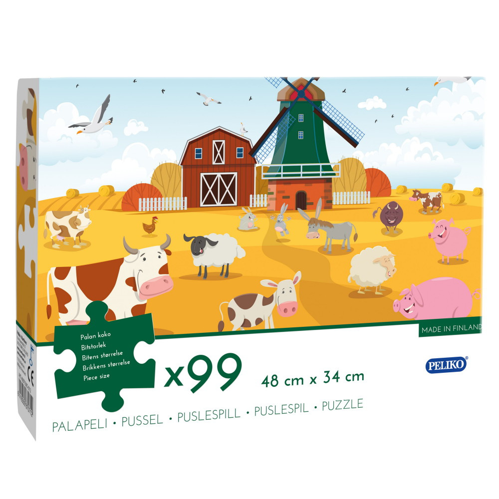 Peliko Bondegårdsdyr 99 Brikker