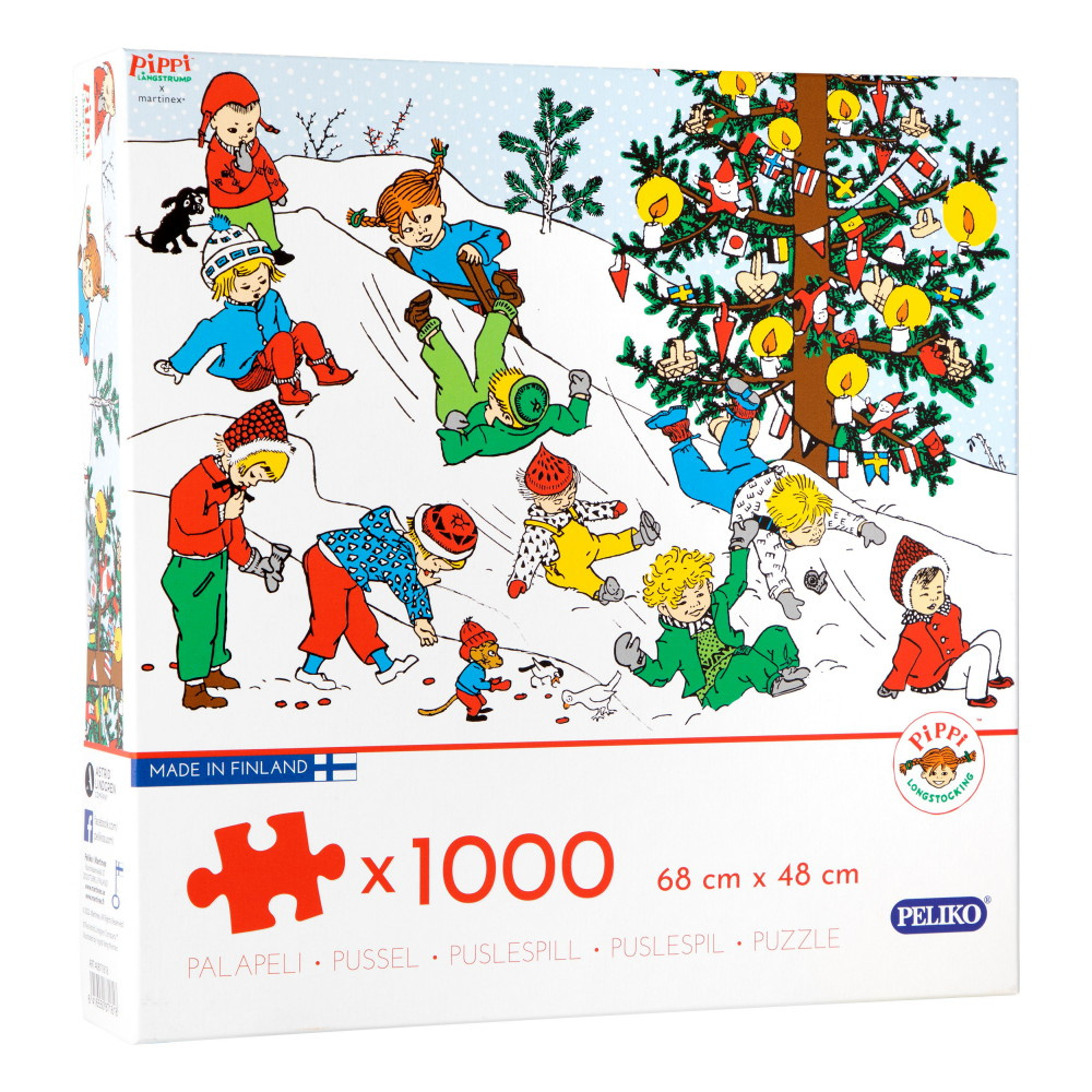 Peliko Pippi Langstrømpe 1000 Brikker