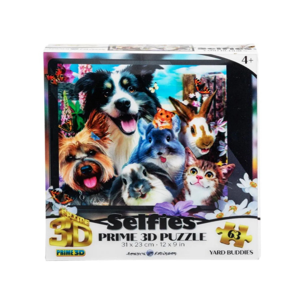 Puslespil - Yard Buddies 63 Brikker