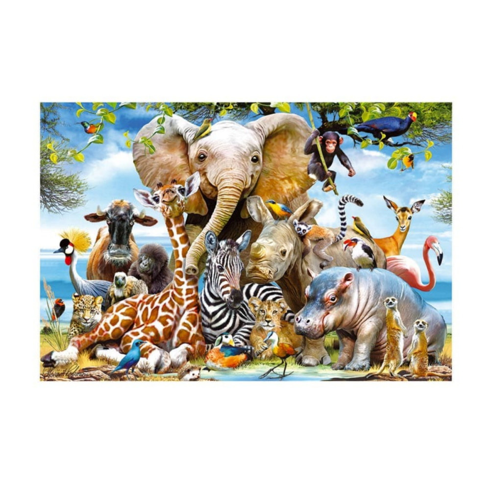 Puslespil - African Smile 63 brikker