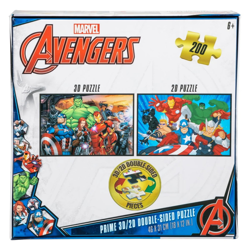 Puslespil - Marvel Avengers, 200 Brikker