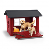 Schleich - Hundehus med 2 Golden Retrievere Schleich - Hundehus med 2 Golden Retrievere