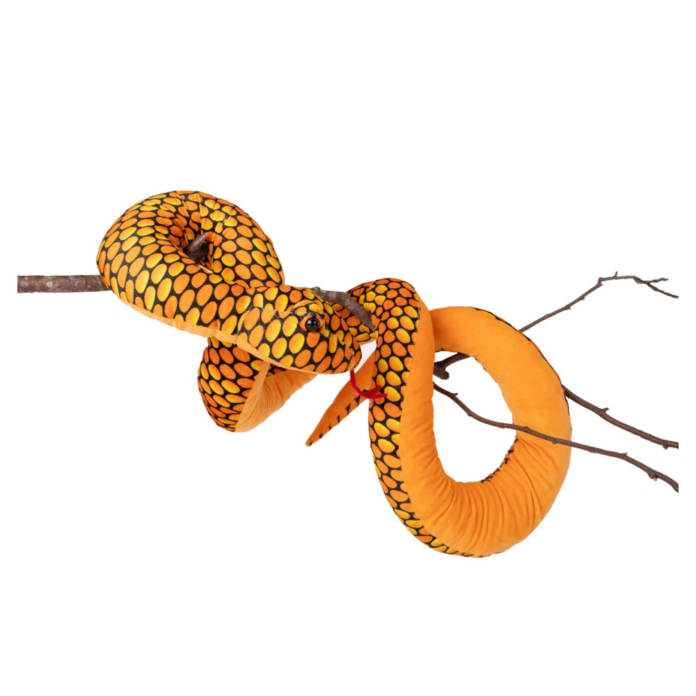 Teddykompaniet - Orange Slange XL 200 cm
