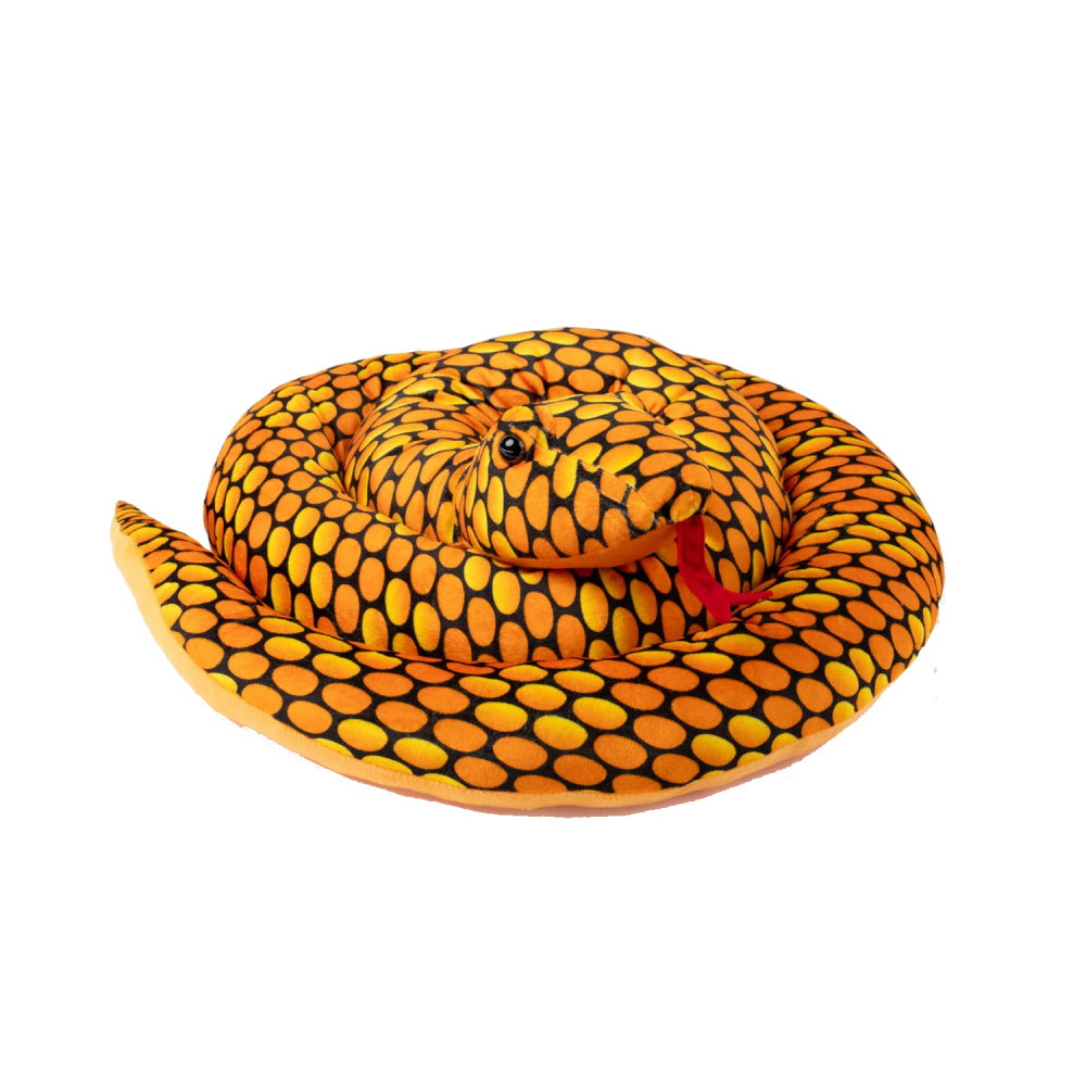 Teddykompaniet - Orange Slange XL 200 cm