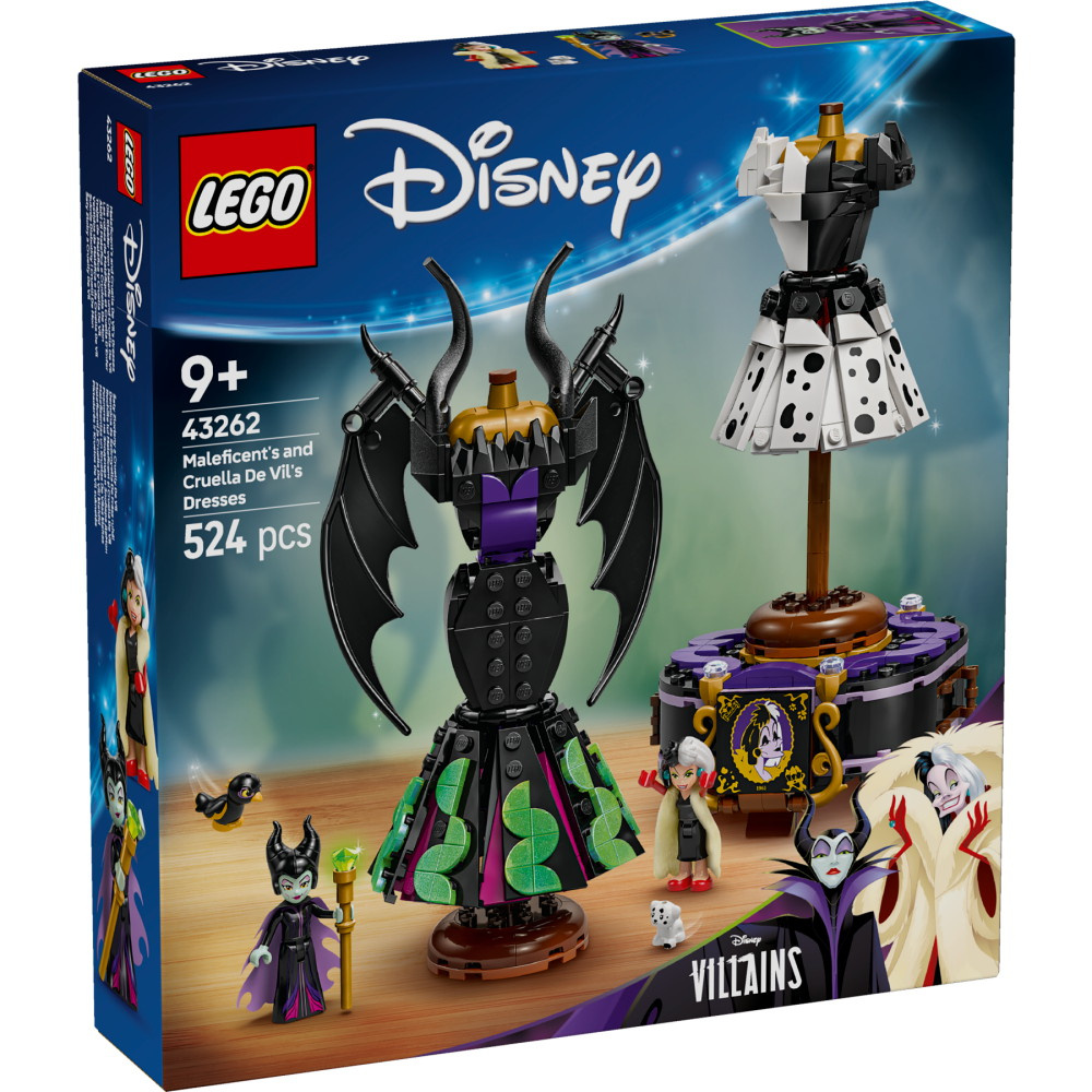 LEGO Disney - Maleficents og Cruella De Vils kjoler