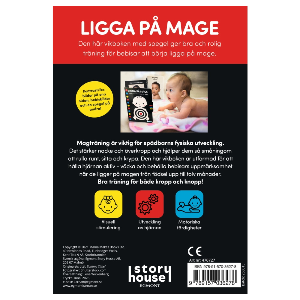 Vikbog Ligga på mage