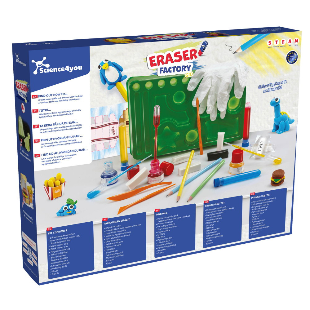 Science4You Eraser Factory - Viskelæderet Lav det selv