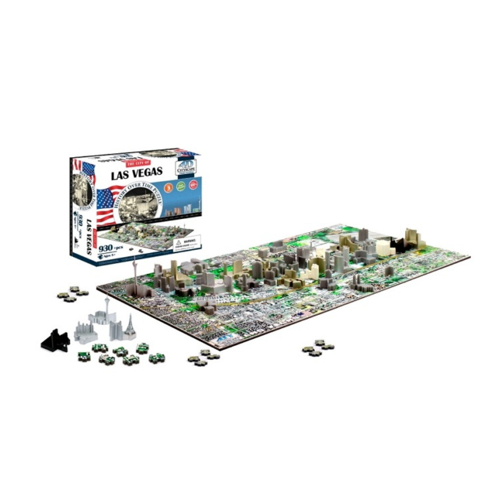 4D Puslespil - Byen Las Vegas 1200+ Brikker