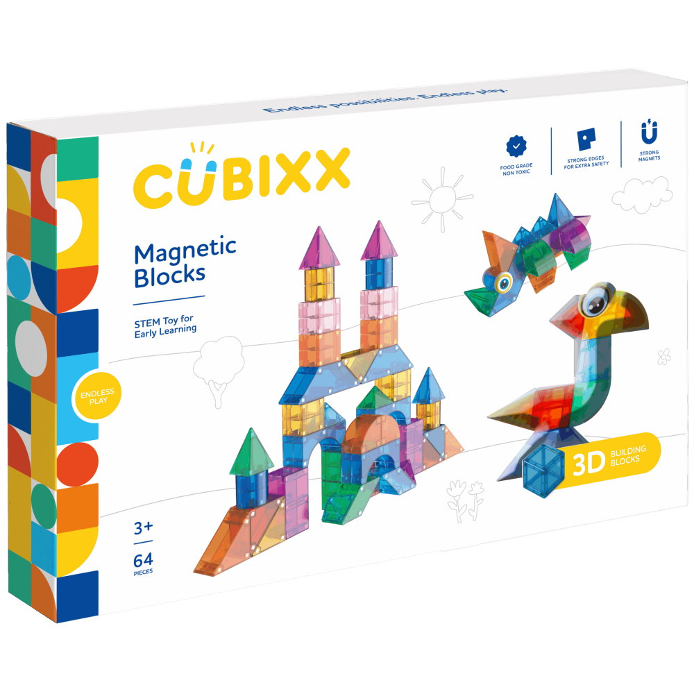 Cubixx -Magnetic Blocks 64 Brikker