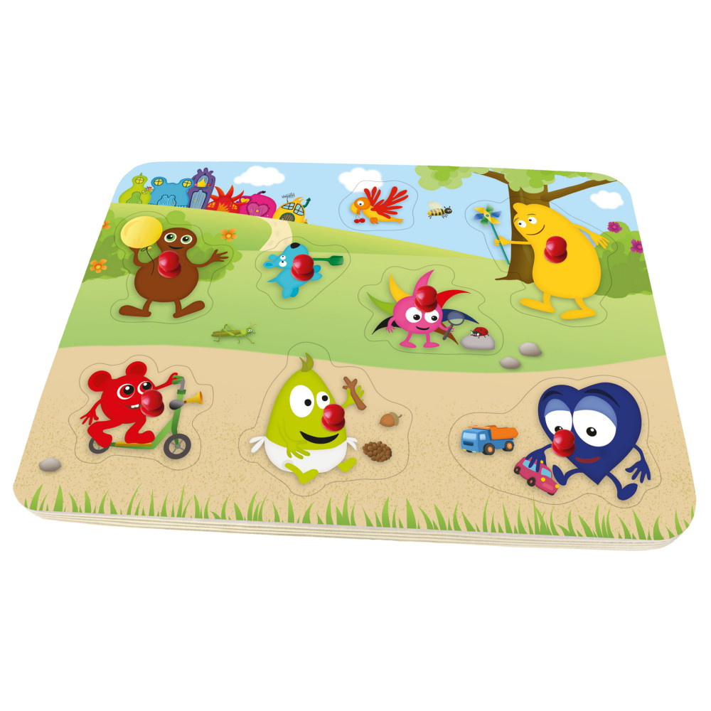 Knoppuslespil: Babblarna 8 Brikker