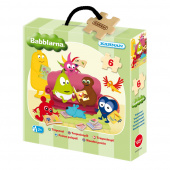 Kärnan Træaske-puslespil - Babblarna 6 stykker Kärnan Træaske-puslespil - Babblarna 6 stykker