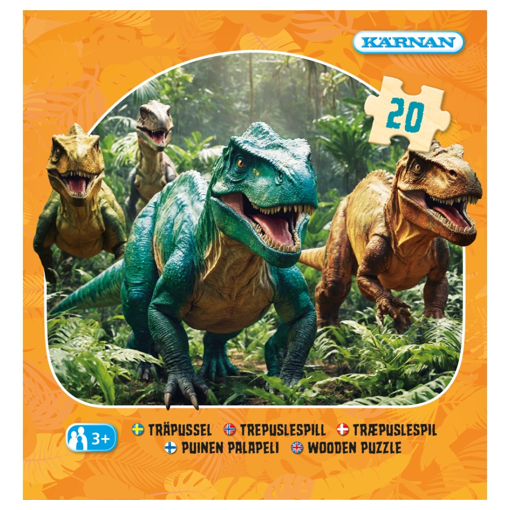 Kärnan Puslespil: Dinosaurier 20 Brikker