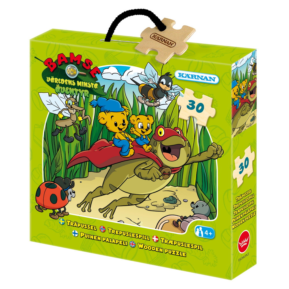 Kärnan Ask puslespil i træ - Bamse og verdens mindste eventyr 30 brikker