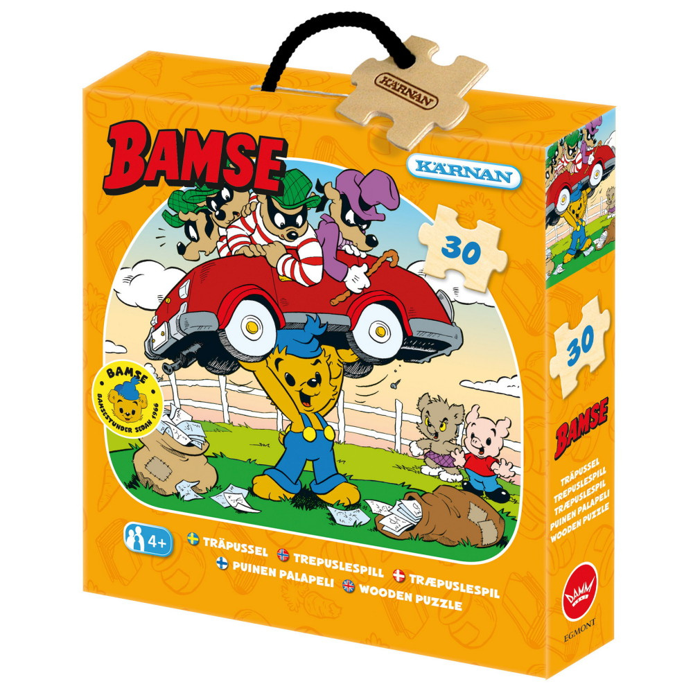 Kärnan Træpuslespil - Bamse 30 Brikker