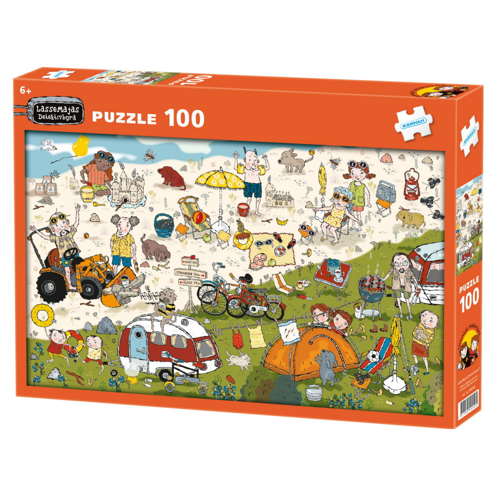 Kärnan Puslespil – LasseMajas Detektivbureau 100 Brikker