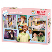 Puslespil: Pippi Langstrømpe 200 Brikker Puslespil: Pippi Langstrømpe 200 Brikker