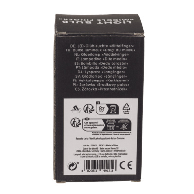 Lampe Light Bulb Middlefinger