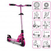 Six Degrees Aluminium Scooter Junior 145 mm Pink Six Degrees Aluminium Scooter Junior 145 mm Pink