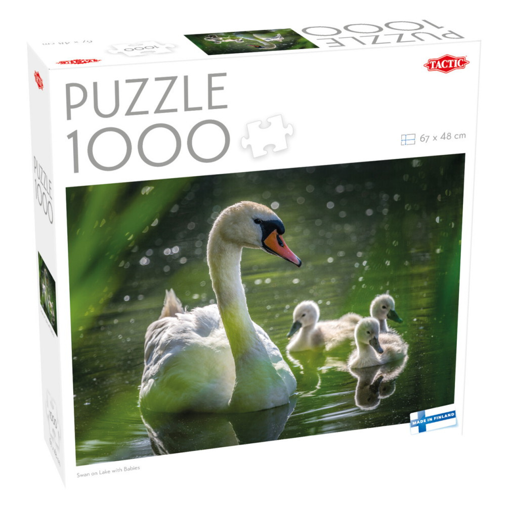Tactic: Swan on Lake with Babies 1000 Brikker