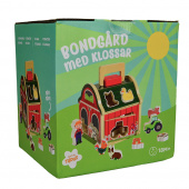 Bondehus med blokke Bondehus med blokke