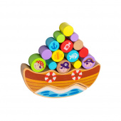 Balancebåd med klodser Balancebåd med klodser