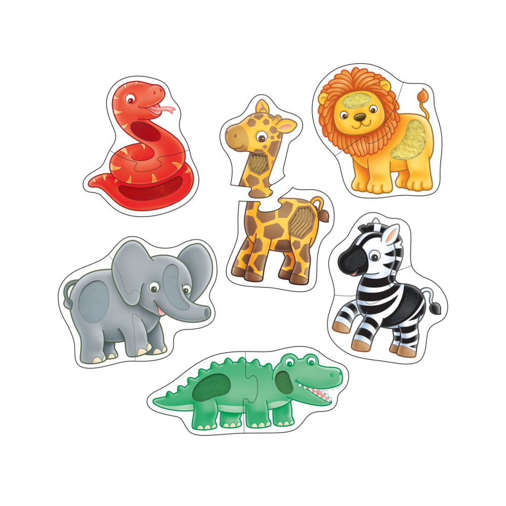 Puslespil  Match og Føl 6x2 Brikker