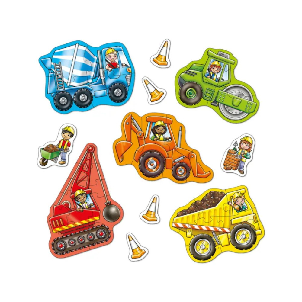 Puslespil big Wheels 4 og 8 Brikker